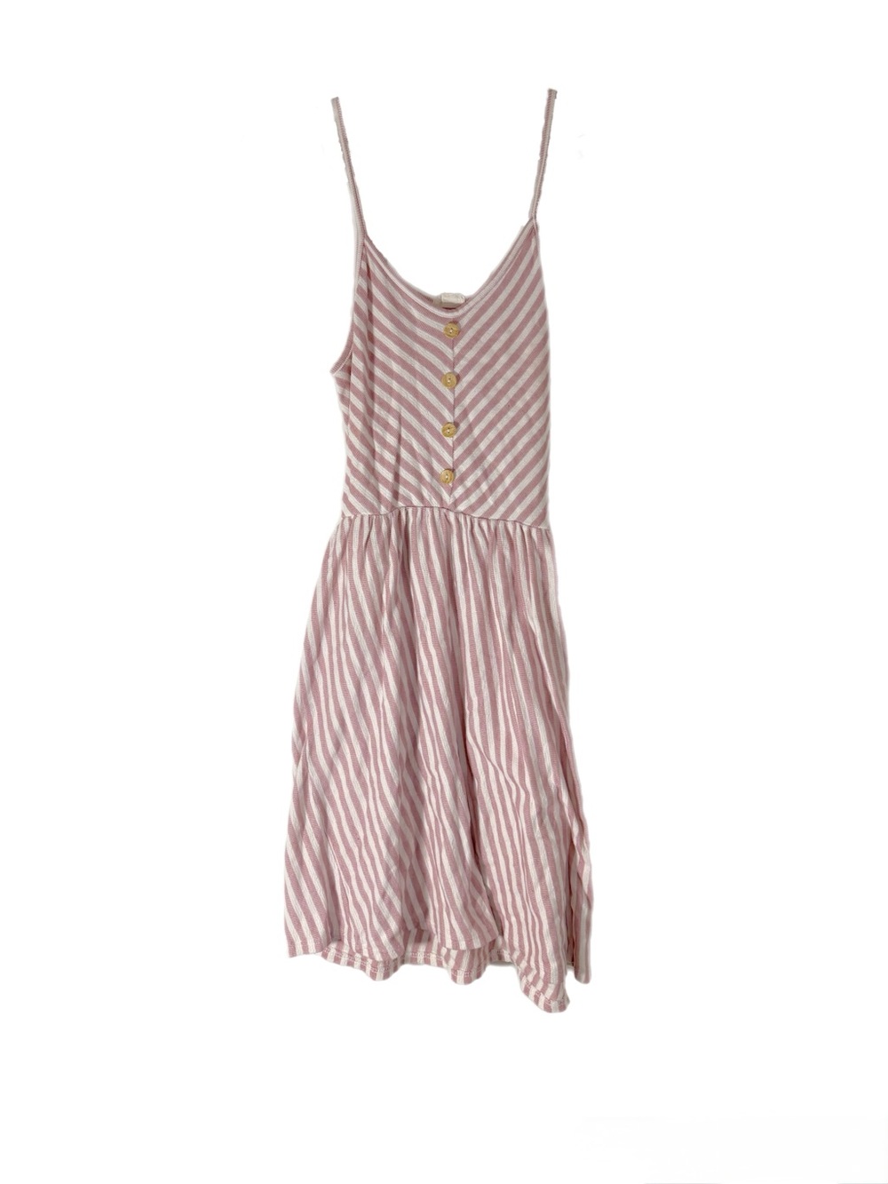 Caution To The Wind Pink and White Striped Mini Dress